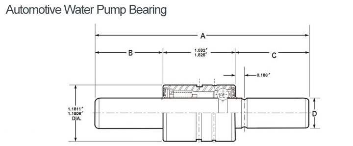 Automotive Water Pump Bearing WIR163093