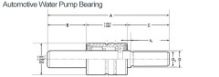 Automotive Water Pump Bearing WIR163096