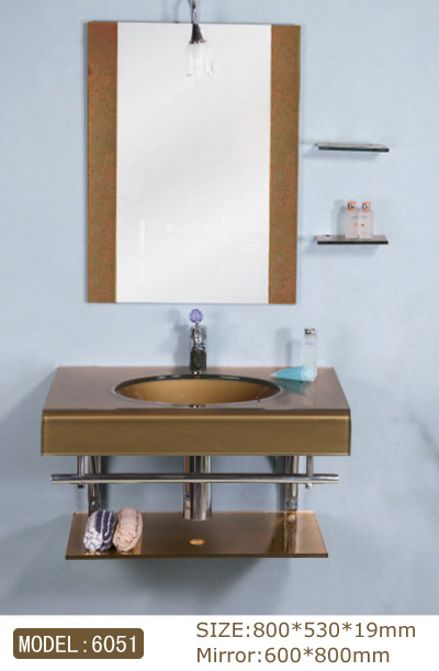 Glass vanity