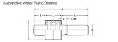 Auto Double-row water pump bearings