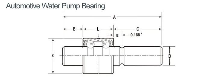 Auto Double-row water pump bearings