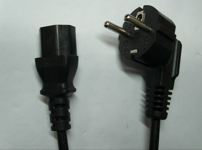 Schuko Plug with IEC C13 connector