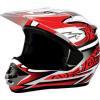 Motocross red safety Helmet