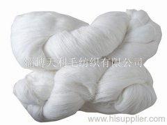 raw white yarn