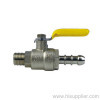 1/4'' & 1/2'' Malw/Hose Brass Straight Ball valve 600WOG