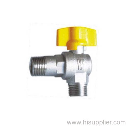 1/2'' M/M Brass Angel Ball valve with Aluminum T handle