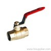 1/2''-4'' F/ F Brass Ball Valve With Steel Lever Handle Ni Plating 400WOG