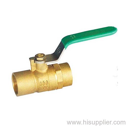 1/2''-4'' C x C Full Port Brass Ball valve with Steel Lever Handle 600WOG