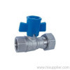 1/2''X3/4'' F/Swivel Nut Ball valve with Special Lockable Handle Ni Plating PN25
