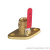 1/2''-1 1/2'' Brass isolation flange valve A Set Including 2 Valves & Bolts & Nuts