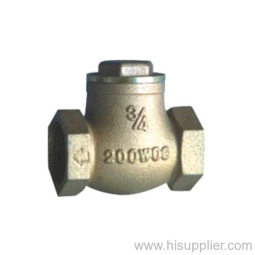 1/2''-4'' F/F Brass Swing check valve 200WOG Brass Disc