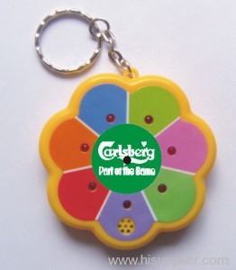 flashing dice key chain