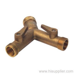 3/4'' Brass 3 WAY hose shut-off with knob