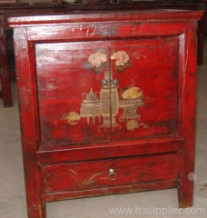 Antique painted Mongolia cabinet