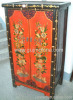 Antique reproduction art cabinet