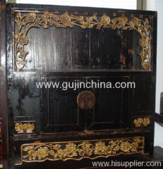 Chinese antique buddha cabinet