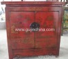 Antique painted small cabinet