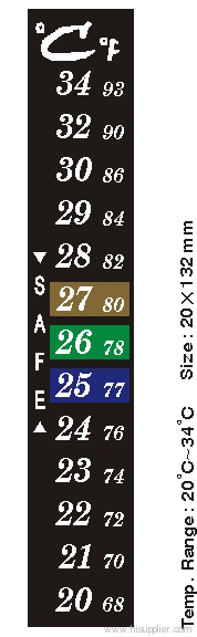 liquid crystal thermometer-Aquatic animals thermometer