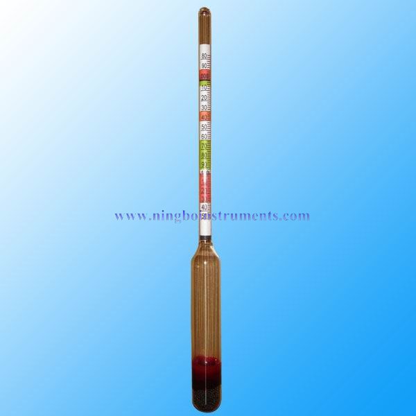 Triple scale wine hydrometer