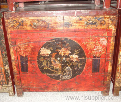 Antique decoration small cabinet