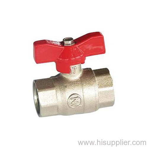 1/2''-1'' F/F Brass Ball valves with Aluminum T Handle Ni Plating PN25