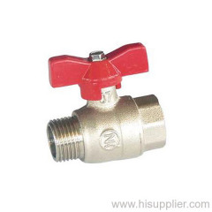 1/4''-1'' M/F Brass Ball valves with AL T Handle Ni Plating PN25