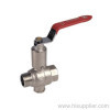 1/2''-2'' M/F Short Extended Stem Ball valve With Steel Handle Ni Plating PN25