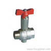 1/2''-1'' M/F Long Extended Stem Ball Valve With Steel Handle Ni Plating PN25