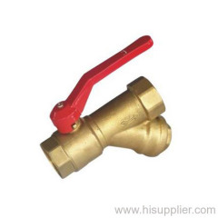 1/2''-1'' F/ F Brass Strainer Valve With Aluminum Handle PN25