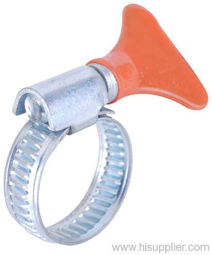 Non-perforated worm drive clamp