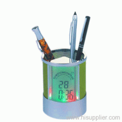 color change calendar penholder, color change clock penholder