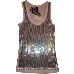 Sequined Tank Top