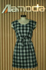  Cotton check dress