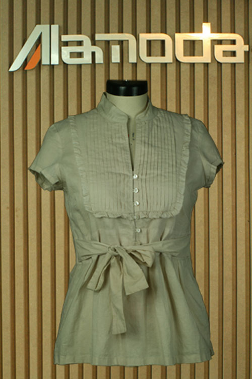  Cotton solid blouse