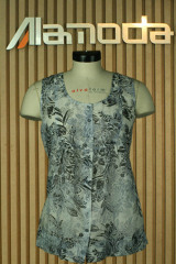  Silk cotton  printed blouse