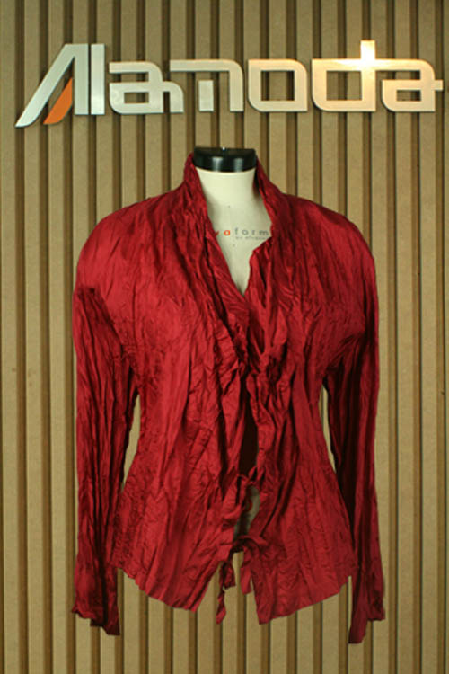  ladies silk crinkled blouse