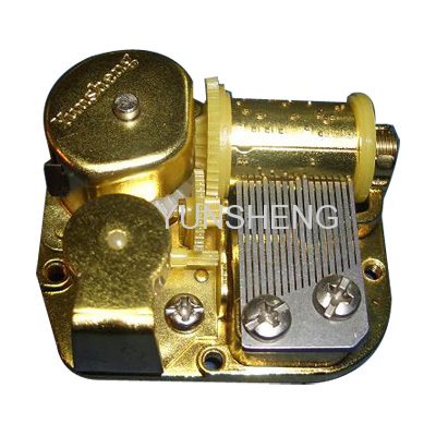 GOLDEN COLOR METAL STRUCTURE CLASSIC MUSIC BOX MECHANISM