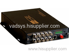 10 channel video fiber converter