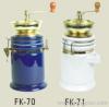 coffee grinder white blue