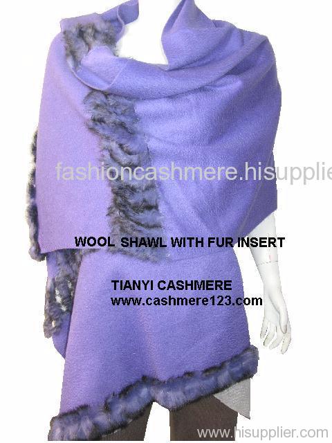 WOOL soft with fur triming