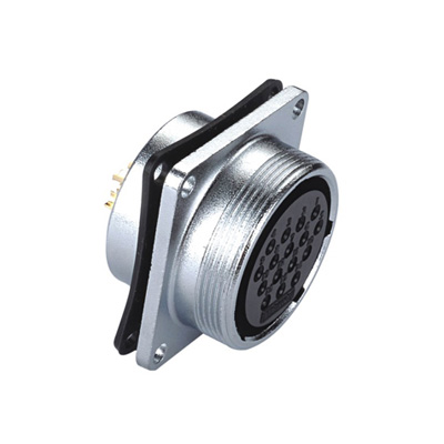 Nickel plated female wire connector socket