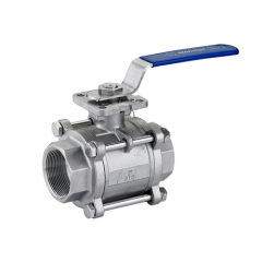 3PC stainless steel ball valve