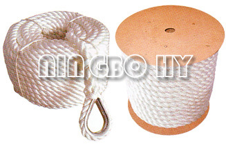 3-4 Strand Twisted(S/Z) Polyester Rope With Loops&Thimble