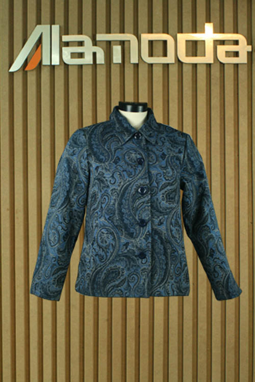 Poly printed embroidery jacket