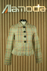 Ladies cotton check blouse