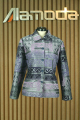 Ladies yarn dyed Jacquard jacket