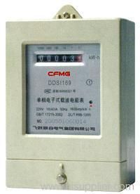 single-phase electronic carrier wave energy meter