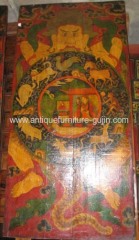 Chinese Tibetan antique door