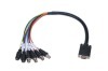 Multimedia Cable (HDB15 Female to 4 BNC Female +2 MD4Female)