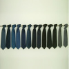 black  silk  tie